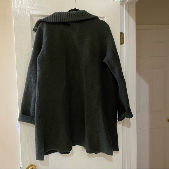 Centigrade Dark Green Wool Cardigan - Picture 5 of 6